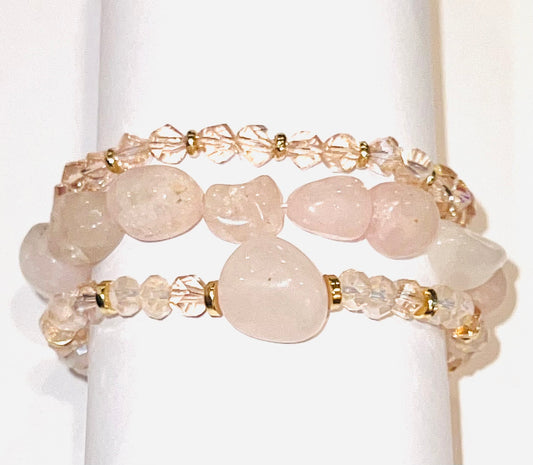 Pink Simple Stone Stack