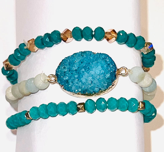 Turquoise Stone Stack