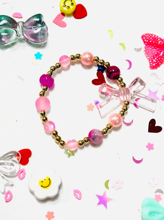 Pink Bow Bracelet